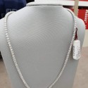 COLLIER IN ORO BIANCO 18 K CON DIAMANTI NATURALI 12.46 CARATI G VS CERTIFICATO