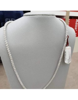 Collier Changchun in oro bianco 18k con diamanti naturali 12.46 carati g vs certificato