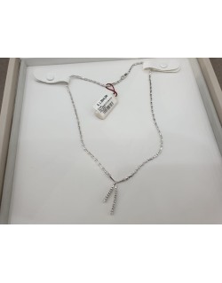 COLLIER IN ORO BIANCO 18 K CON DIAMANTI NATURALI 0.46 CARATI G VS CERTIFICATO