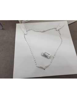 COLLIER IN ORO BIANCO 18 K CON DIAMANTI NATURALI 0.29 CARATI G VS CERTIFICATO