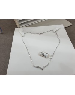 COLLIER IN ORO BIANCO 18 K CON DIAMANTI NATURALI 0.29 CARATI G VS CERTIFICATO