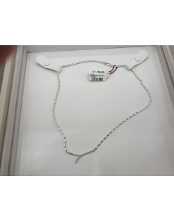 COLLIER IN ORO BIANCO 18 K CON DIAMANTI NATURALI 0.13 CARATI G VS CERTIFICATO