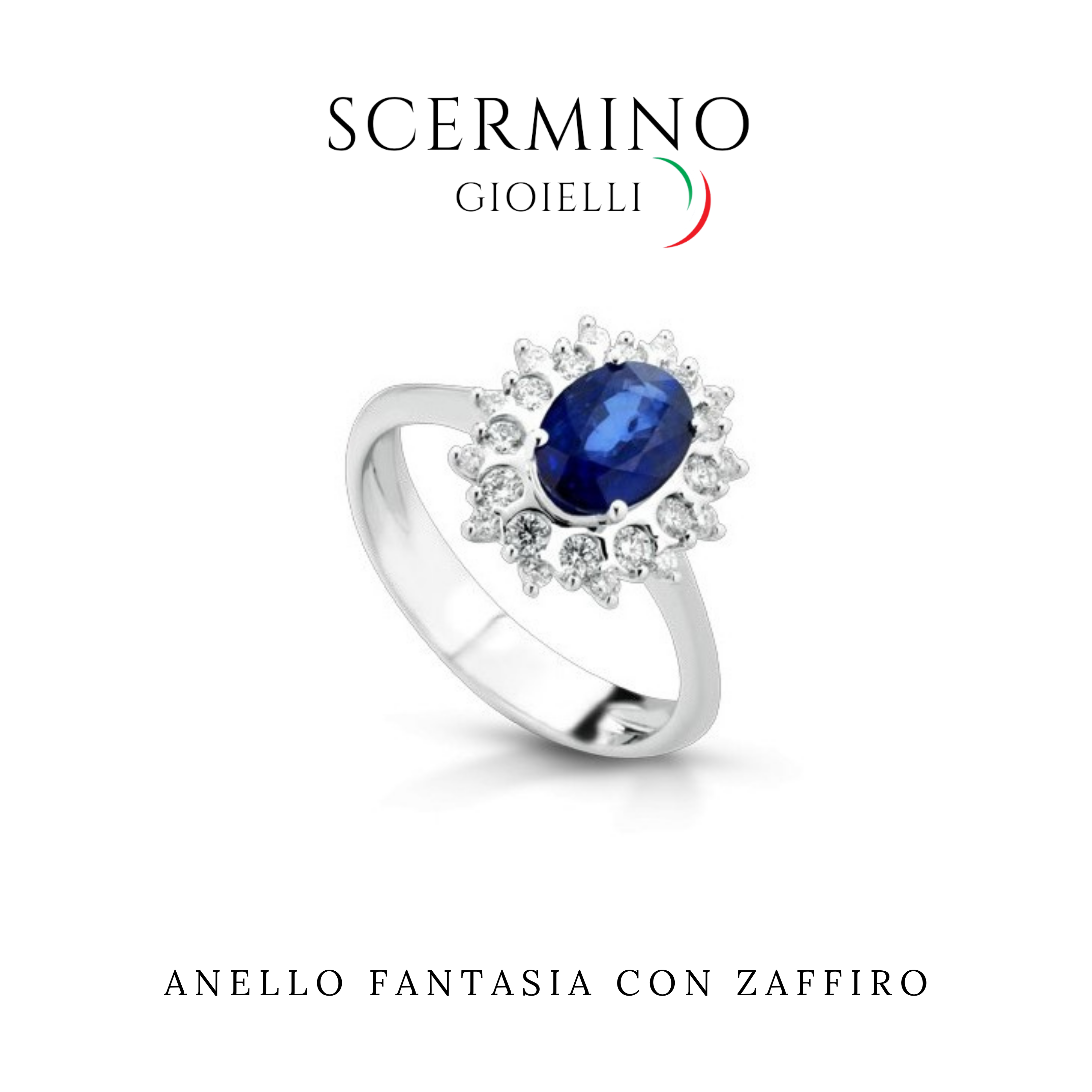 Anello Di Fidanzamento con zaffiro