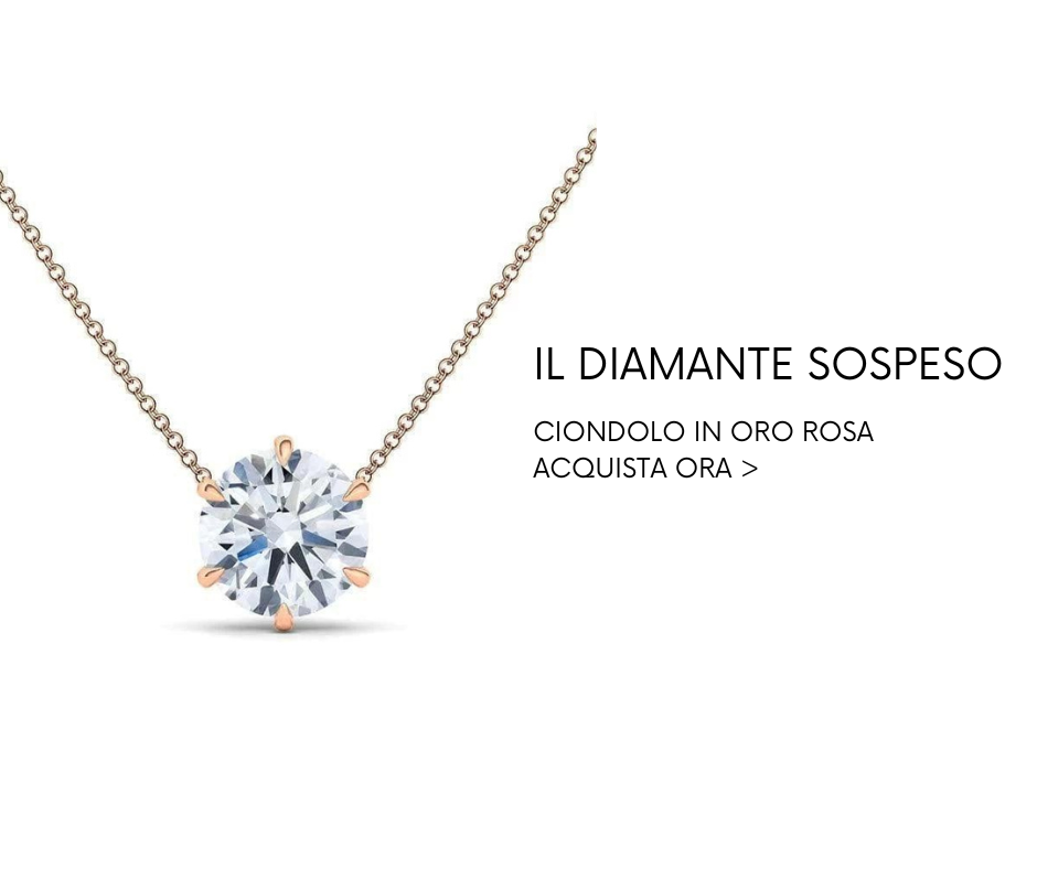 Ciondolo con diamante sospeso