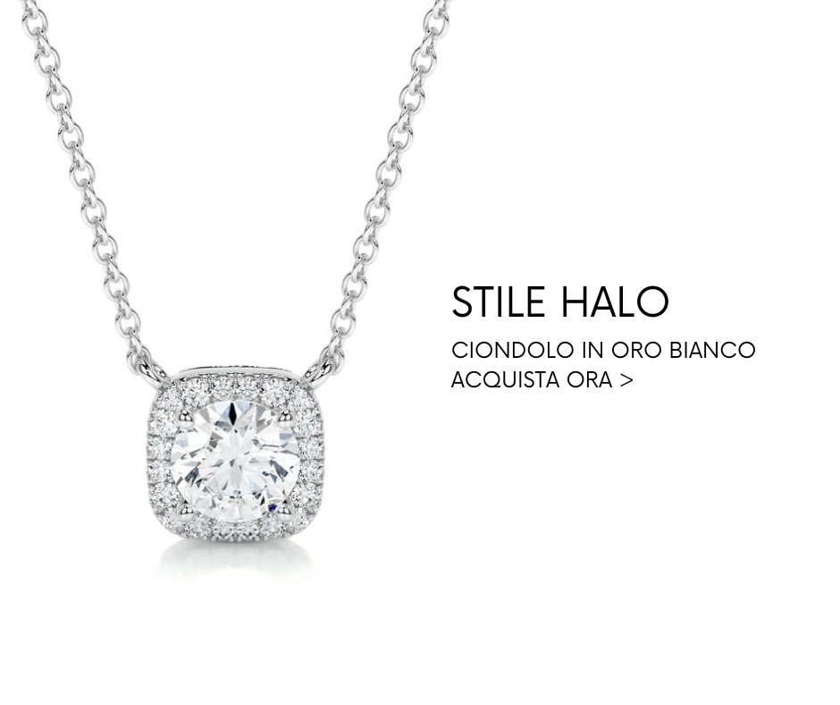 Ciondolo stile halo