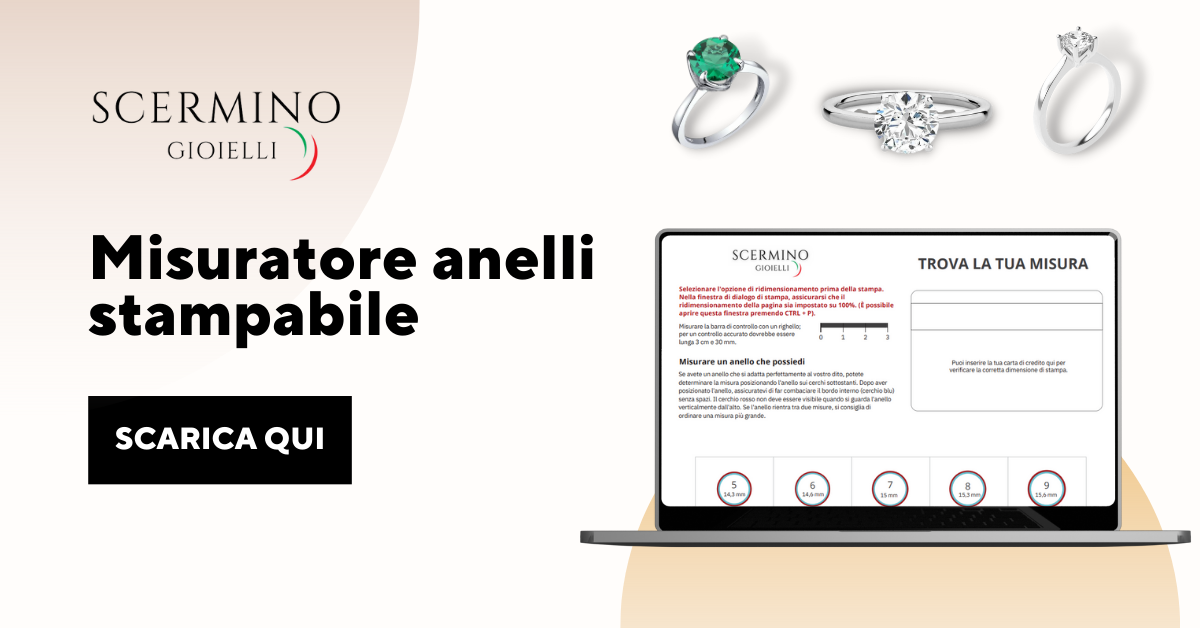 Misuratore anelli stampabile