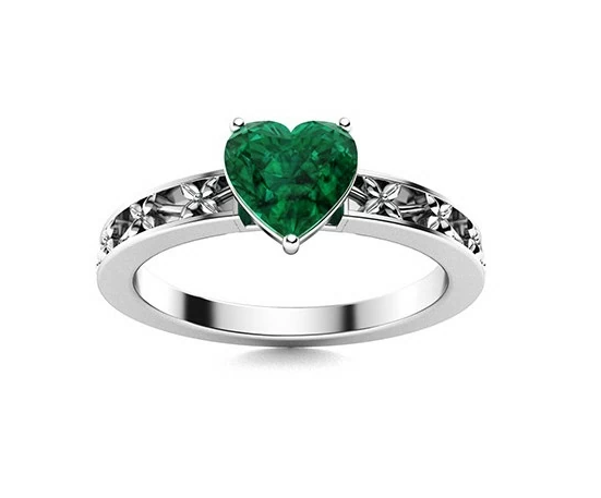 Anello particolare con motivo floreale