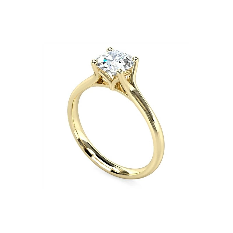 Anello con diamante certificato