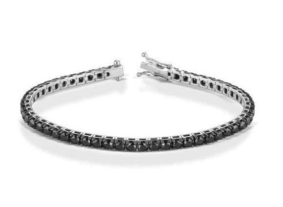 Bracciale Tennis Diamanti Neri