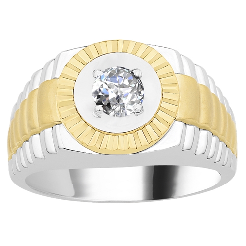 Anello Oro Bicolore