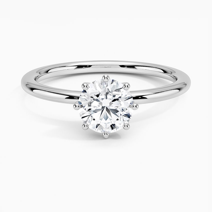 Diamante 1 carato per Anello di Fidanzamento oro bianco