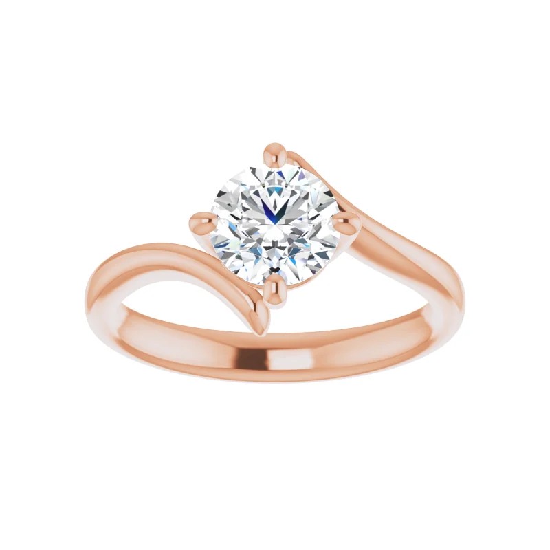 Solitario oro rosa