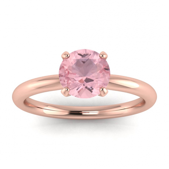 Anello Con Quarzo Rosa