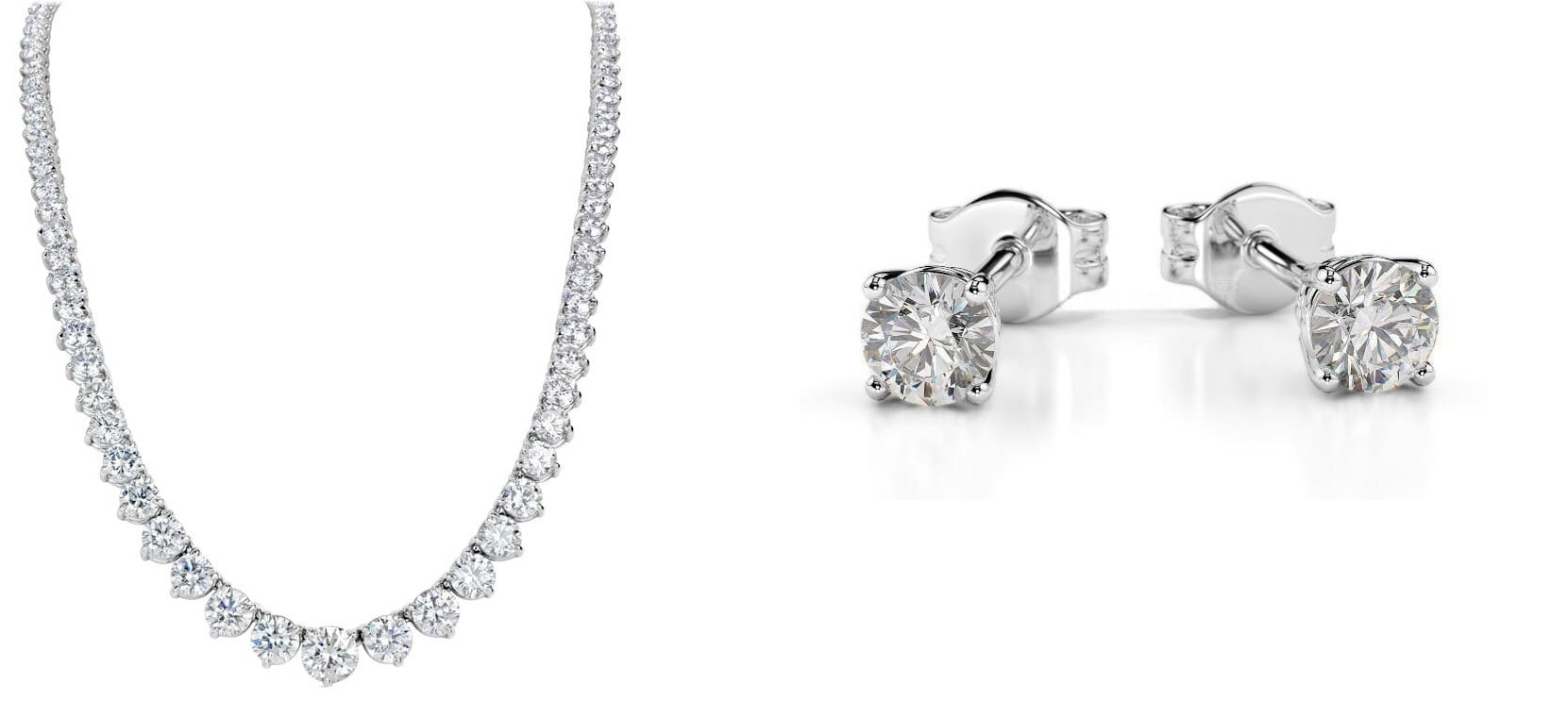 Orecchini e Collana Punto Luce