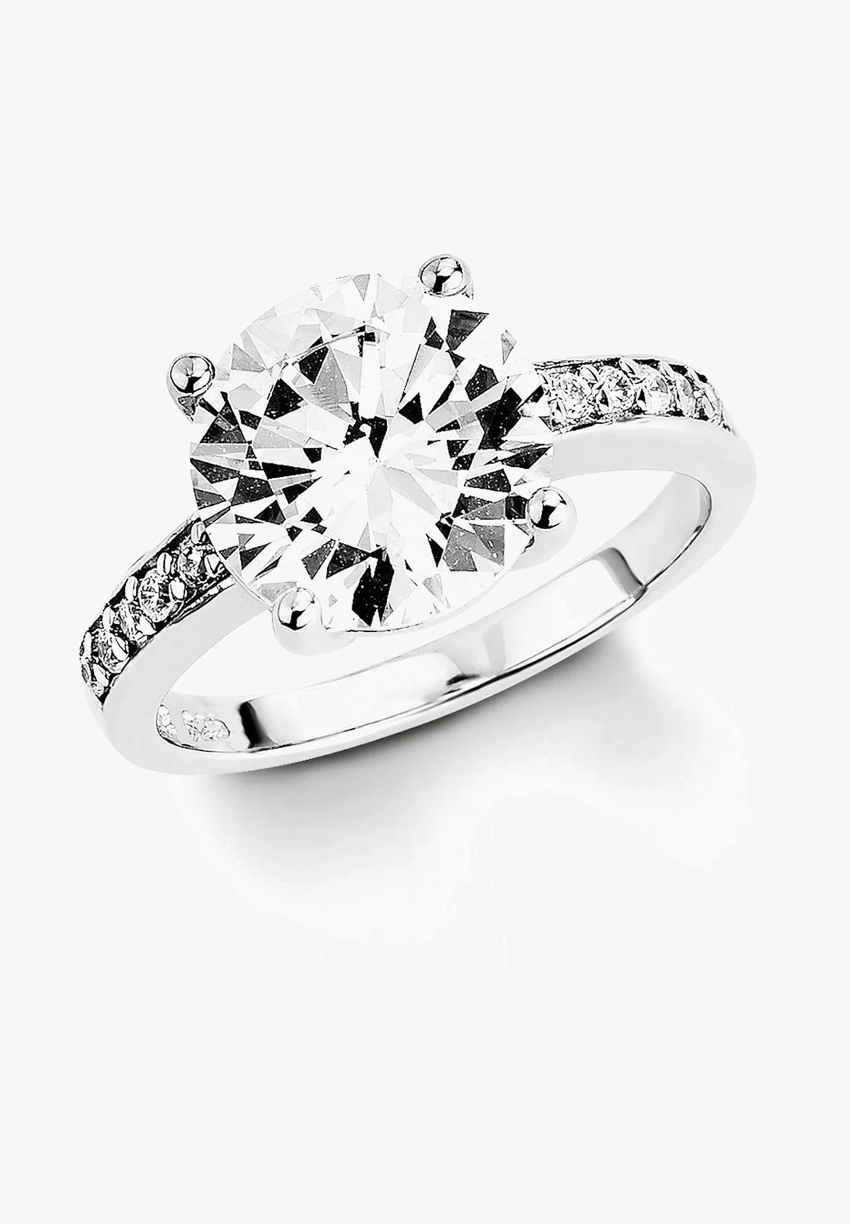 Anello Con Diamante Grande