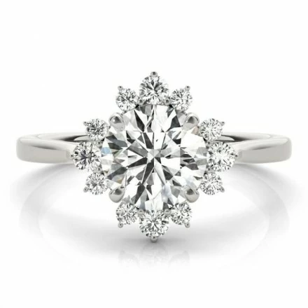 Anello Fiore con Diamanti