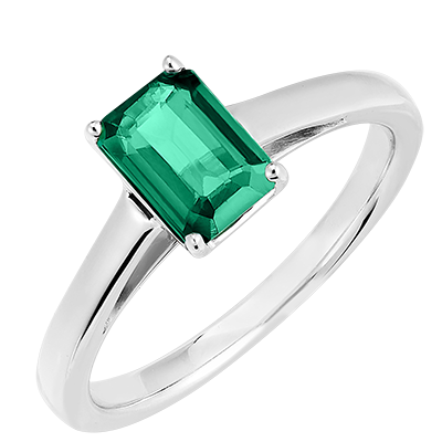 Anello Uomo Con Smeraldo