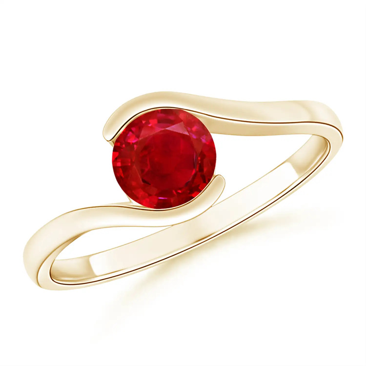 Anello Contrarie Rubino