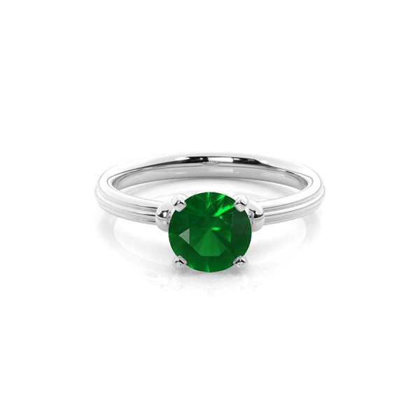 Anello Solitario Smeraldo