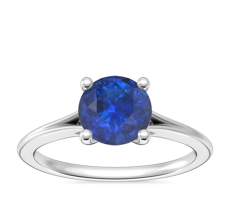 Anello Solitario Zaffiro