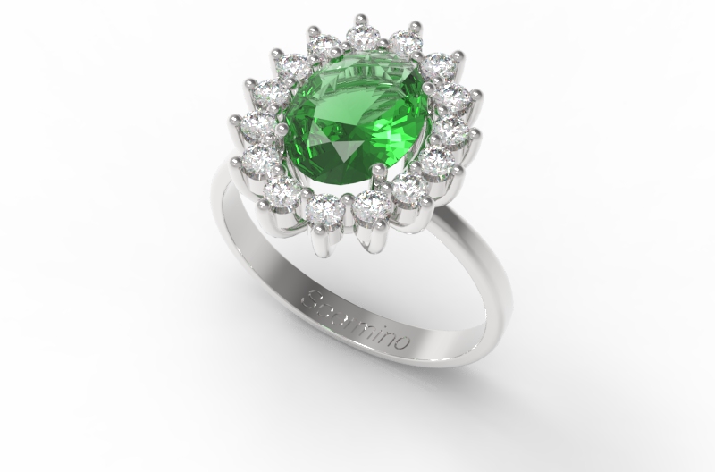 Anello Con Smeraldo