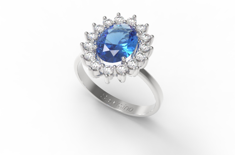 Anello Con Zaffiro
